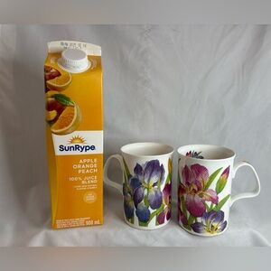 2-Roy Kirkham porcelain Iris mugs